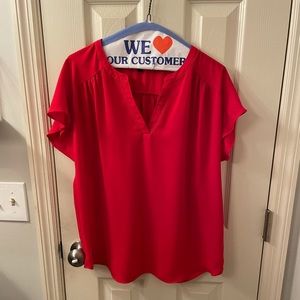 Banana Republic, red top size medium